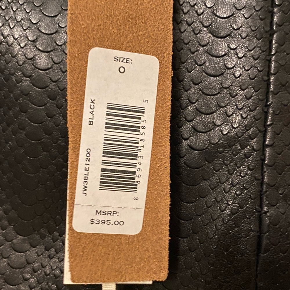 NWT J Brand Black Leather Shorts - Picture 3 of 13